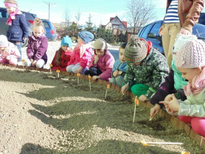 Przedszkole Żłobek Centrum Terapeutyczne | Limanowa Mordarka Przyszowa | skrzatek.eu|Mały ogrodnik sadzi cebulki tulipanów :)