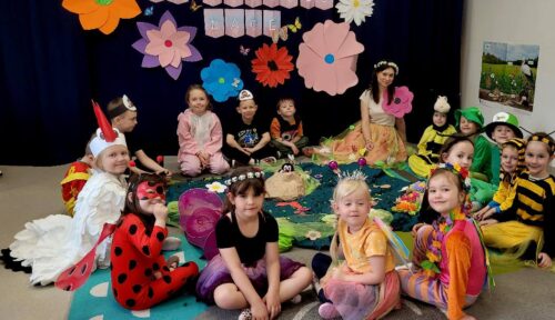Przedszkole Żłobek Centrum Terapeutyczne | Limanowa Mordarka Przyszowa | skrzatek.eu|Majowa łąka w wykonaniu dzieci