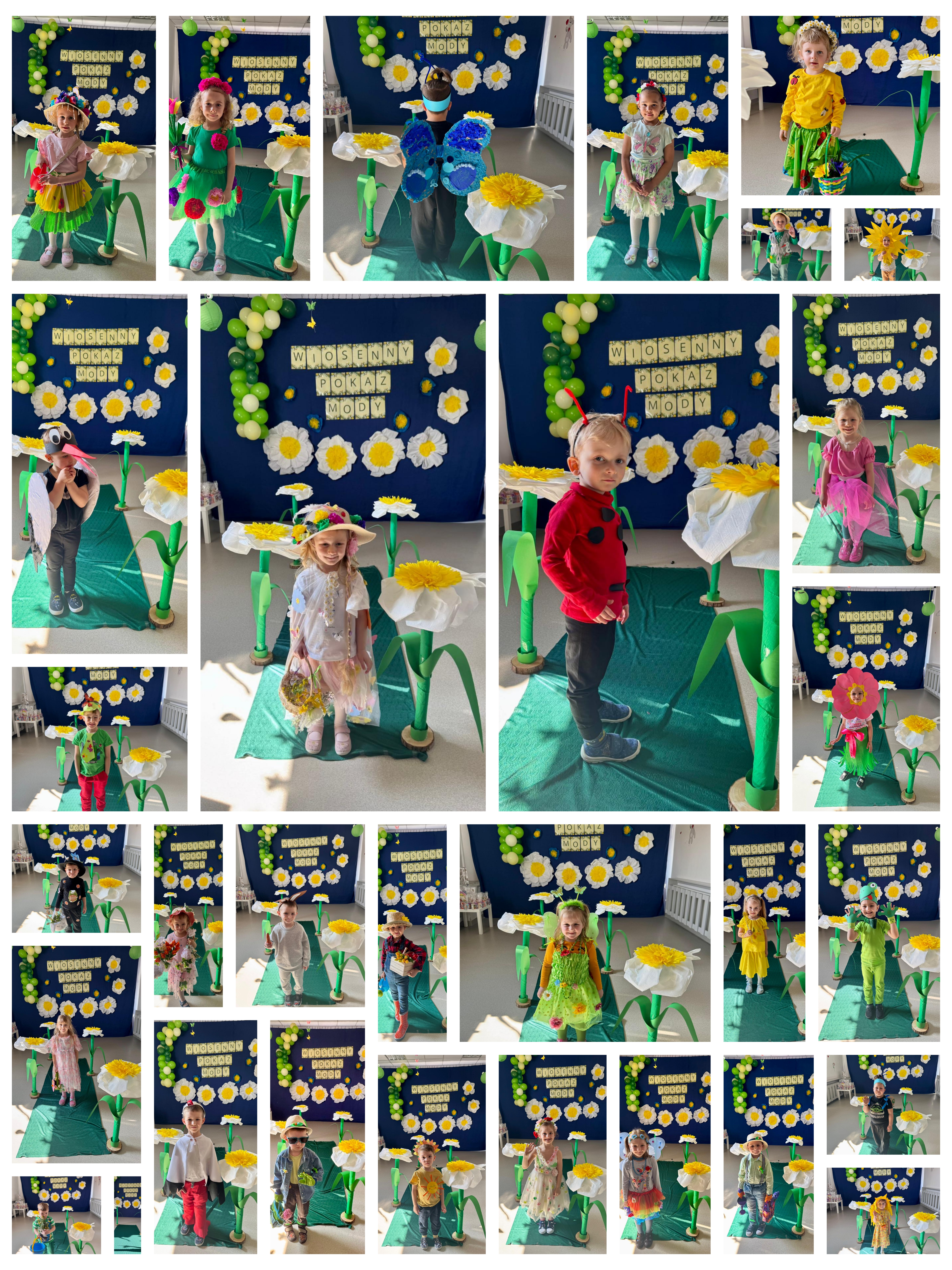 🌷 Pierwszy Dzień Wiosny w naszym przedszkolu! 🌷 Kolorowo, radośnie i bardzo kreatywnie – tak świętowaliśmy podczas Wiosennego Pokazu Mody 🌼💛